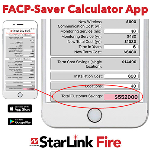 StarLink FACP-Saver Calculator App